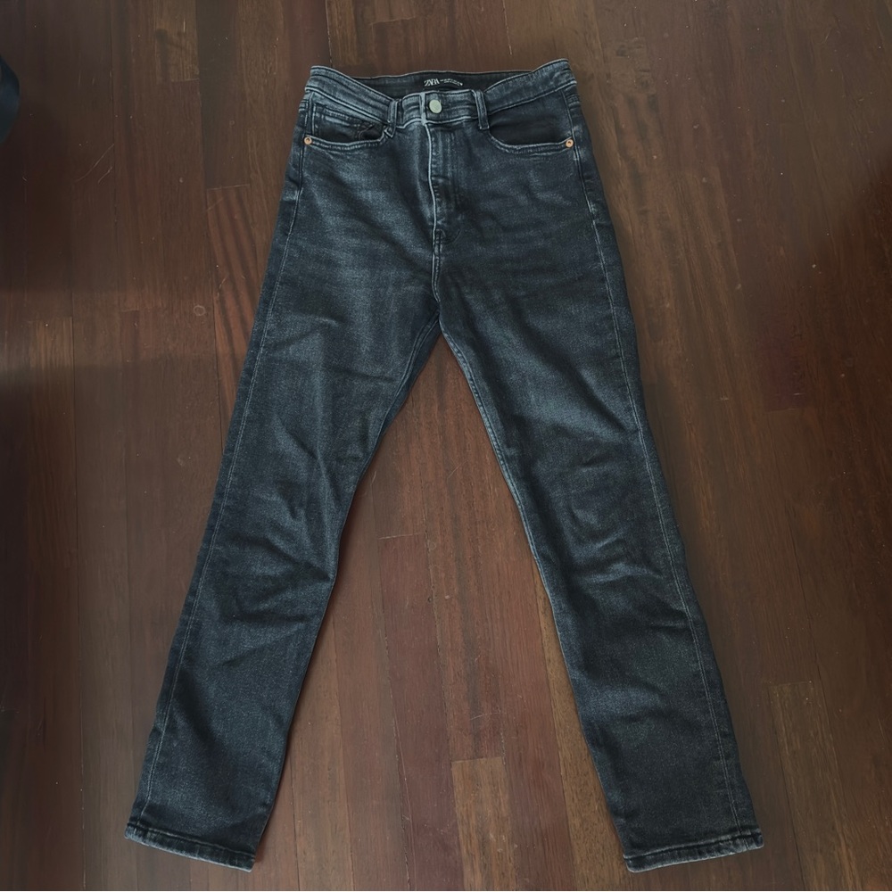 Zara Women's Charcoal Skinny Jeans
